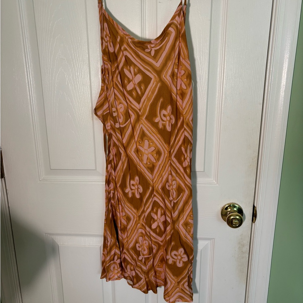 Princess Polly Orange and Pink Printed Mini Slip Dress